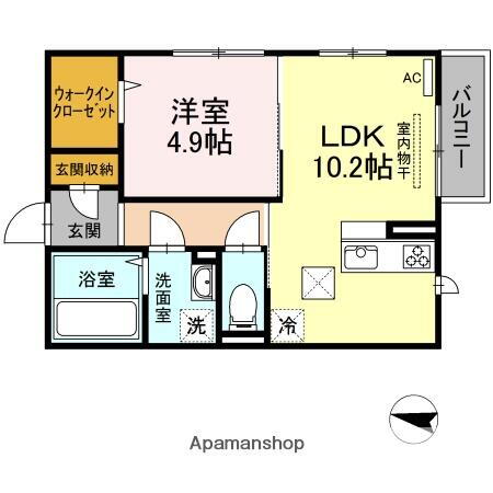 愛媛県松山市立花６丁目 いよ立花駅 1LDK アパート 賃貸物件詳細