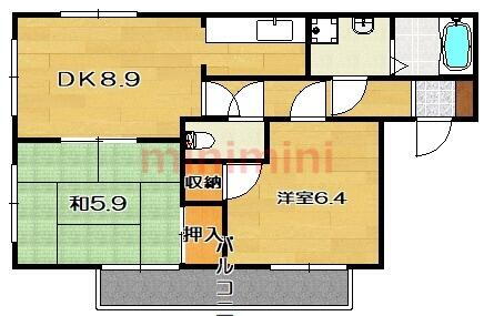 ファミールＮＡ 1階 2DK 賃貸物件詳細