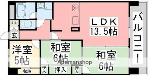 愛媛県松山市上市２丁目 道後公園駅 3LDK マンション 賃貸物件詳細