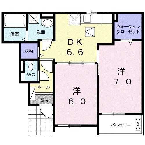 フェアリー政枝Ａ 1階 2DK 賃貸物件詳細