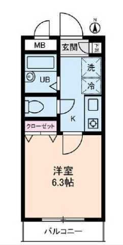 パルムドールハイム 3階 1K 賃貸物件詳細