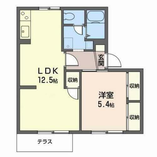 大阪府吹田市岸部南３丁目 岸辺駅 1LDK アパート 賃貸物件詳細