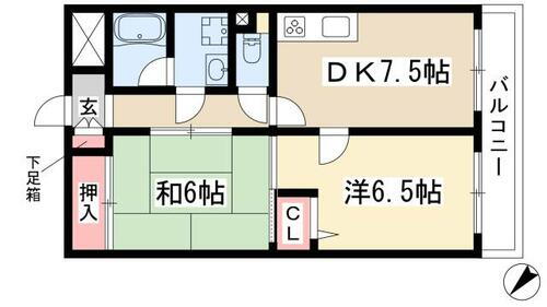 愛知県名古屋市天白区植田山３丁目 星ヶ丘駅 2DK マンション 賃貸物件詳細