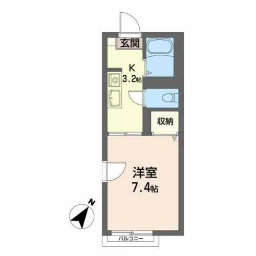 岩手県盛岡市茶畑２丁目 1K アパート 賃貸物件詳細