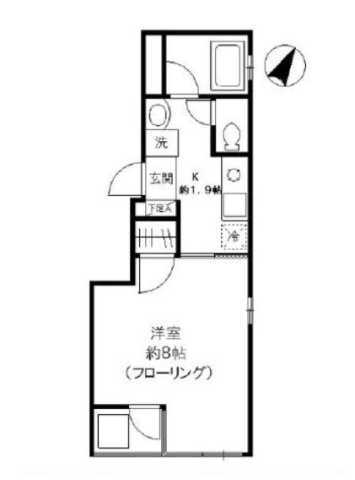 ＱＵＥＳＴ　ＳＱＵＡＲＥ　　ＴＡＴＥＮＯ 2階 1K 賃貸物件詳細