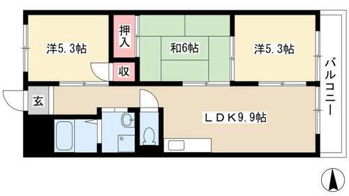 愛知県名古屋市港区善南町 荒子川公園駅 3LDK マンション 賃貸物件詳細