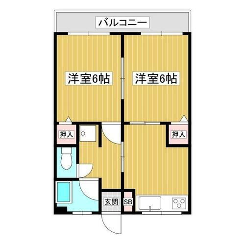 大分県大分市岩田町３丁目 牧駅 2DK マンション 賃貸物件詳細