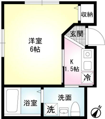 神奈川県横浜市磯子区原町 根岸駅 1K アパート 賃貸物件詳細