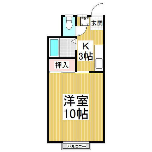 長野県伊那市西箕輪 伊那北駅 1K アパート 賃貸物件詳細