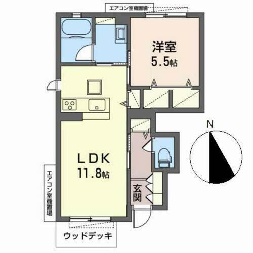 大阪府和泉市伯太町５丁目 信太山駅 1LDK アパート 賃貸物件詳細
