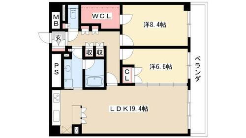 愛知県名古屋市中村区名駅３丁目 国際センター駅 2LDK マンション 賃貸物件詳細