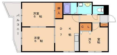 福岡県福岡市東区唐原５丁目 九産大前駅 3DK マンション 賃貸物件詳細