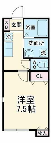 埼玉県羽生市北３丁目 西羽生駅 1K アパート 賃貸物件詳細