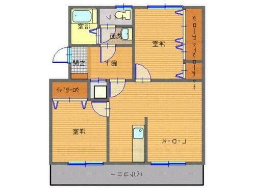 長崎県長崎市葉山１丁目 道ノ尾駅 2LDK マンション 賃貸物件詳細