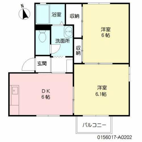 ネオベルデ森町Ⅱ 2階 2DK 賃貸物件詳細