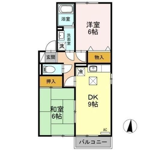 新潟県新潟市秋葉区あおば通１丁目 荻川駅 2DK アパート 賃貸物件詳細