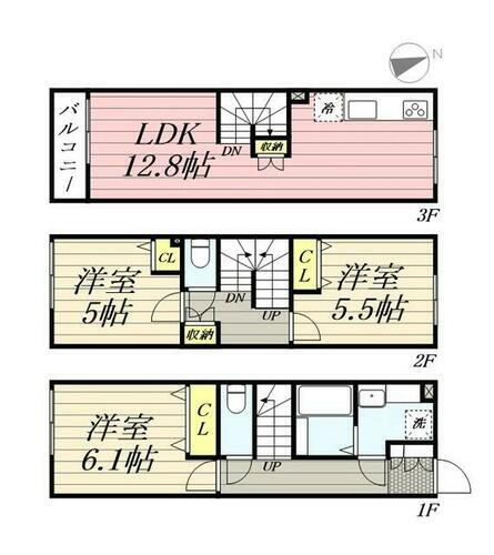 東京都三鷹市上連雀６丁目 三鷹駅 3LDK マンション 賃貸物件詳細