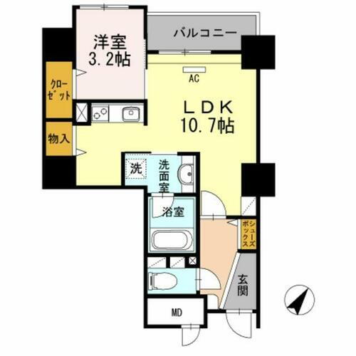 リーブル博多駅前 7階 1LDK 賃貸物件詳細