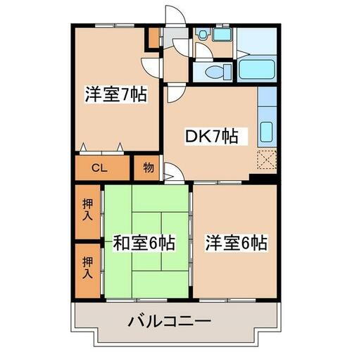 鹿児島県鹿屋市新川町 3DK マンション 賃貸物件詳細