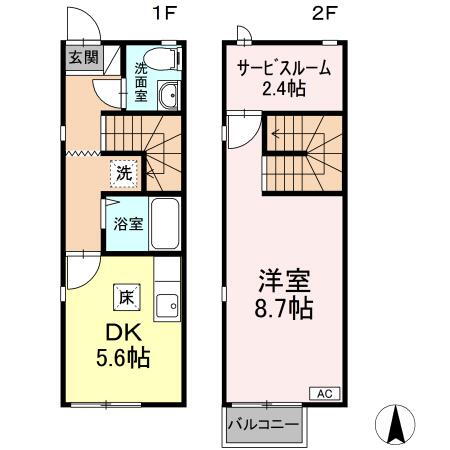 愛媛県松山市中須賀３丁目 三津駅 1DK 一戸建て 賃貸物件詳細