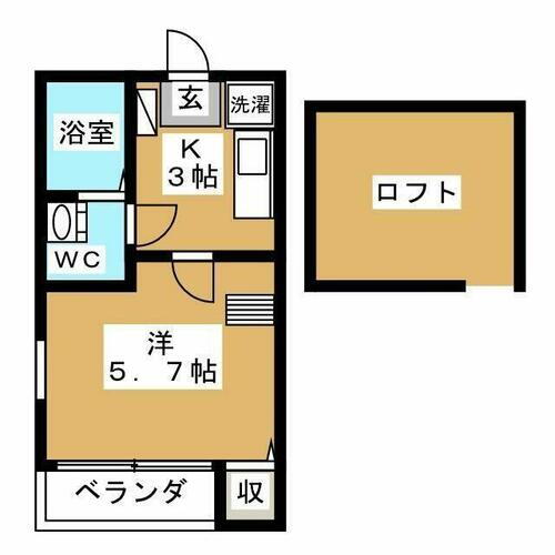千葉県松戸市幸谷 新松戸駅 1K アパート 賃貸物件詳細