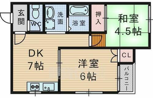 大阪府豊中市北桜塚４丁目 豊中駅 2DK アパート 賃貸物件詳細