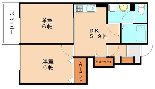 福岡県宗像市村山田 東郷駅 2DK アパート 賃貸物件詳細