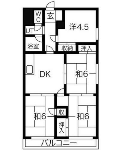 愛知県名古屋市中川区中島新町３丁目 中島駅 4DK マンション 賃貸物件詳細