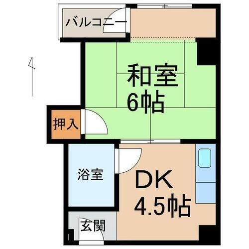 和歌山県和歌山市新通６丁目 和歌山駅 1DK マンション 賃貸物件詳細