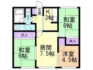 北海道札幌市東区北五十一条東５丁目 太平駅 3LDK アパート 賃貸物件詳細