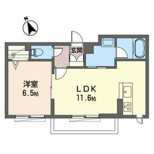 ＢＥＲＥＯ　輝 2階 1LDK 賃貸物件詳細