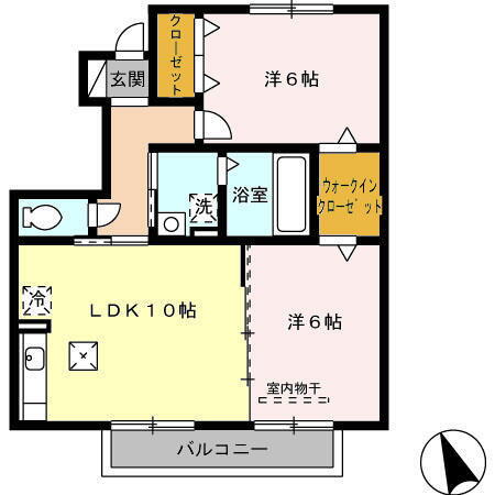 愛知県西尾市富山２丁目 西尾駅 2LDK アパート 賃貸物件詳細