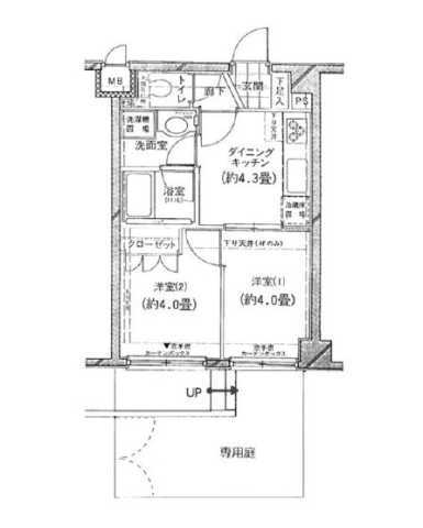 クレストフォルム新高円寺 1階 2DK 賃貸物件詳細