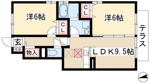 愛知県名古屋市守山区桜坂２丁目 神領駅 2DK アパート 賃貸物件詳細