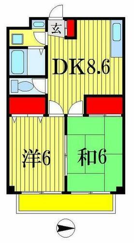 千葉県船橋市夏見６丁目 船橋駅 2DK マンション 賃貸物件詳細