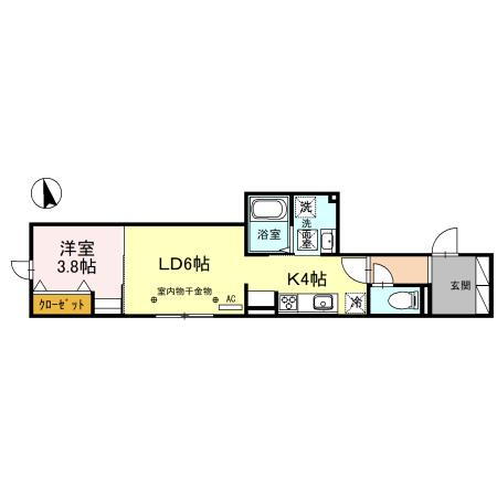 富山県富山市永楽町 奥田中学校前駅 1LDK アパート 賃貸物件詳細