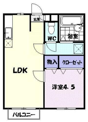 栃木県宇都宮市下栗町 宇都宮駅 1LDK アパート 賃貸物件詳細