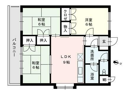 福岡県福岡市西区横浜１丁目 九大学研都市駅 3LDK アパート 賃貸物件詳細