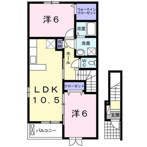 千葉県旭市ニ 干潟駅 2LDK アパート 賃貸物件詳細