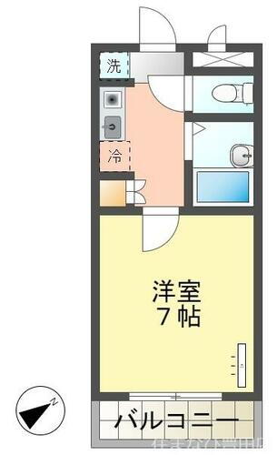 コーポ吉栄駒場 3階 1K 賃貸物件詳細