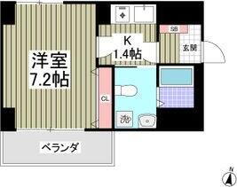 群馬県前橋市下小出町３丁目 中央前橋駅 1K マンション 賃貸物件詳細