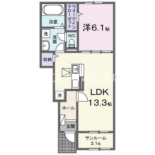 チェリーブロッサム　Ⅰ 1階 1LDK 賃貸物件詳細