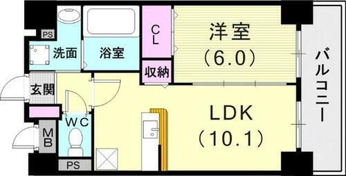  1LDK（40.03平米）システムキッチン・室内洗濯機置場