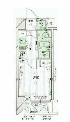 パークウェル早稲田弐番館 3階 1K 賃貸物件詳細