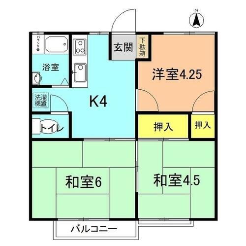 神奈川県平塚市中原２丁目 平塚駅 3K アパート 賃貸物件詳細