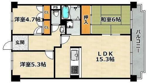 ライオンズマンション西鈴蘭台第２ 3階 3LDK 賃貸物件詳細