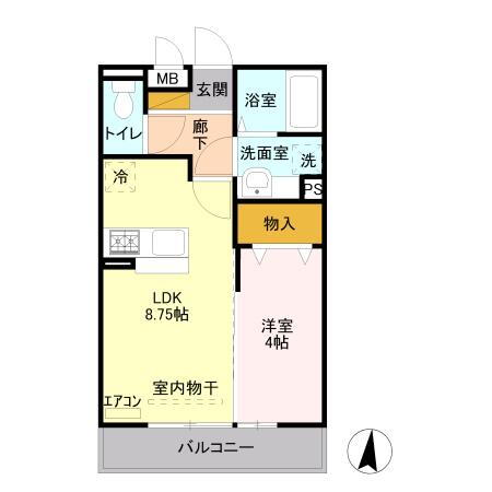 群馬県前橋市天川大島町３丁目 前橋大島駅 1LDK アパート 賃貸物件詳細