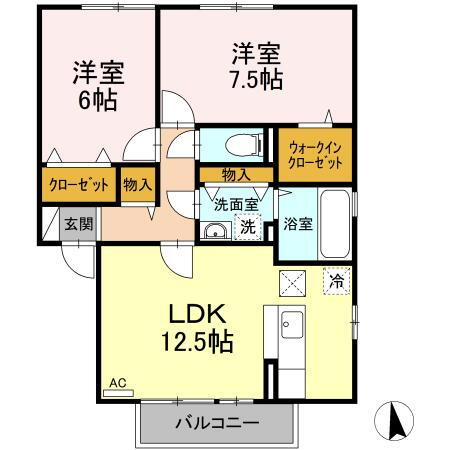 宮城県名取市杜せきのした３丁目 杜せきのした駅 2LDK アパート 賃貸物件詳細