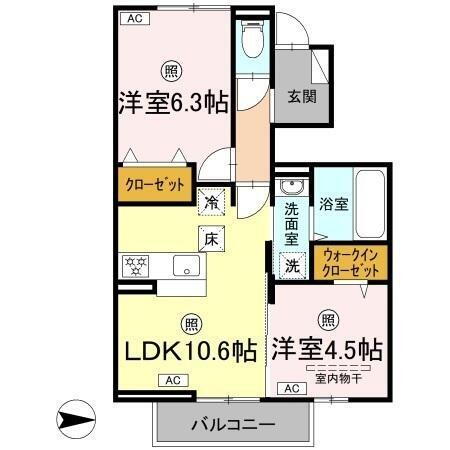 岡山県岡山市中区西川原 西川原駅 2LDK アパート 賃貸物件詳細