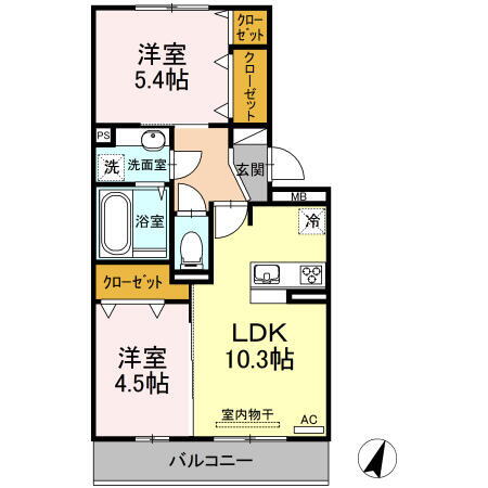 セキュレア須屋　Ｊ棟 3階 2LDK 賃貸物件詳細